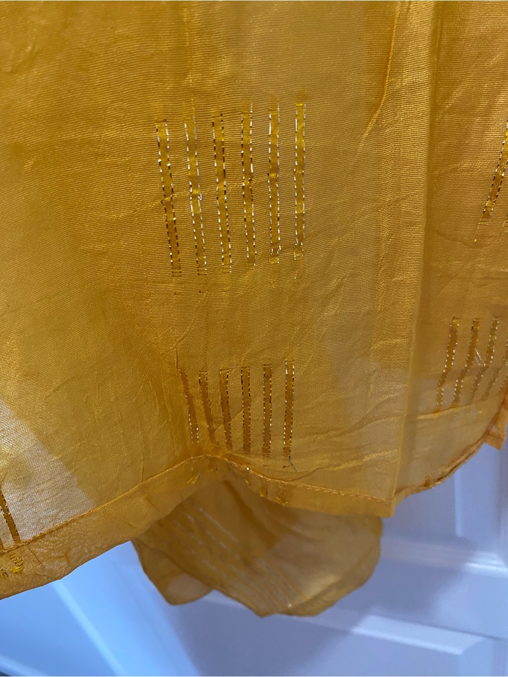 Lightweight Mustard Yellow Scarf Wrap - Women's Accessory - Picture 3 of 6